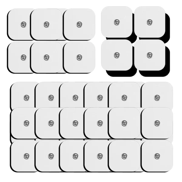 Medical physiotherapy electrode pads, 40-40mm button type