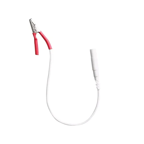 Physiotherapy electrode wire 2.0 hole to alligator clip